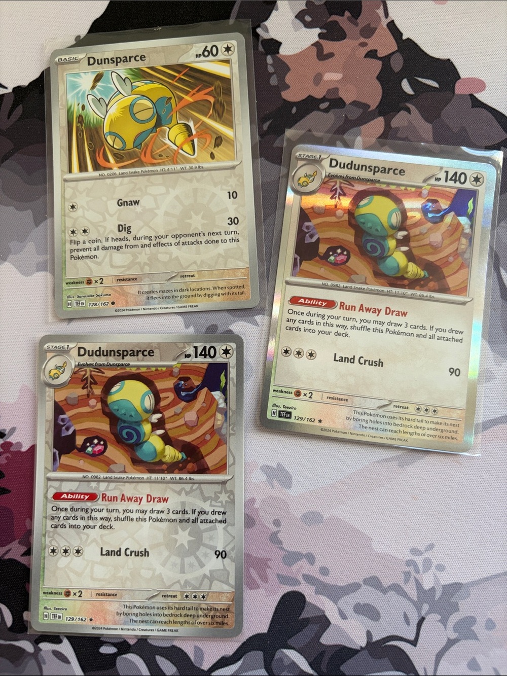 Dunsparce & Dudunsparce Evolution Lot | 3 Holo Reverse Holo Pokémon Cards ✨5/$25